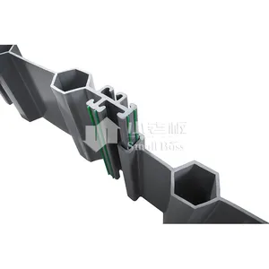 Vinyl Seawall PVC Sheet Piles Long-Lasting FRP Composite PVC Sheet Piling Erosion Control Landscaping PVC Plastic Piles thumbnail-1