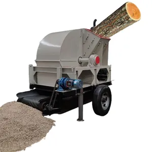 Mobile Diesel Powered Sawdust Wood Crusher Machine Wood Sawdust Machine for Sawdust Manufacturing thumbnail-1
