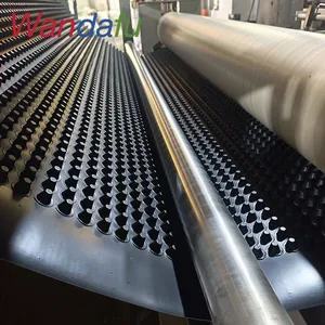 WandafuRolling Drainage Board Garage Roof Can be Used for Roof Garden Waterproof and Hydrophobic Drainage HDPE Convex Height Adjustable Drainage Board thumbnail-1