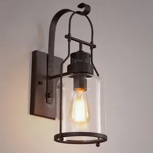 Iron Retro Wall Sconce Industrial Vintage Wall Lamp Lights thumbnail-4