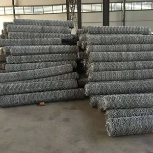 Lianqi Network Industry Hexagonal Wire Mesh, Rockfall Net for Mountain Slope Shotcrete, Gabion Mesh Roll 2*30, Aperture 80*100 thumbnail-1