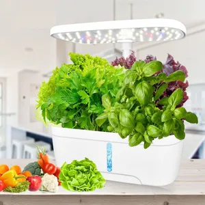 6-hole Full-spectrum Led Vegetable Growth Lighting Lamp for Soilless Cultivation of Household Plants, Intelligent Hydroponic Planter thumbnail-1