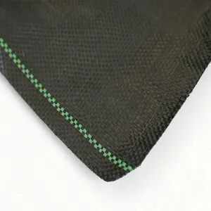 Woven Geotextile Grass Mat Grass Control Fabric 100 140 160 170 Gsm 3.0 4.1 4.8 5.0 oz Black thumbnail-2