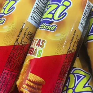 Quality Deep or Shallow Baked Crispy Cheese/Milk/Chocolate/Butter Biscuit ZIZI Galletas thumbnail-1