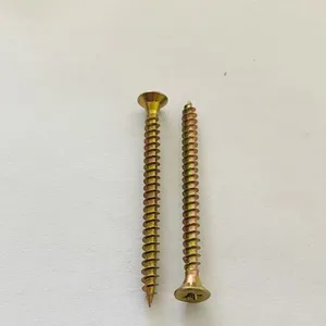 Factory Direct Yellow Zinc Pozi Drive Chipboard Screws - Custom Retail Packaging Available - OEM/ODM thumbnail-1