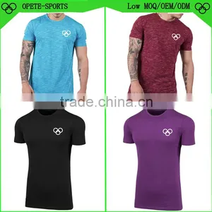 Dri Fit t Shirts--Dri Fit Shirts Wholesale OEM Type Men's Sport Shirts Dry Fit T-shirts Fitness t Shirts Dry Fit for Men thumbnail-1