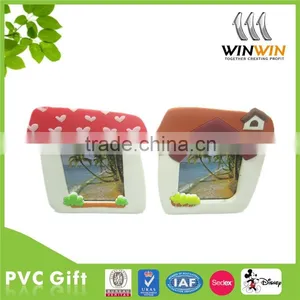 House Shaped PVC Rubber Black Photo Frame/Picture Frame for Gift/souvenir thumbnail-1