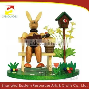 Easter Rabbit - Wooden Easter Decoration thumbnail-1