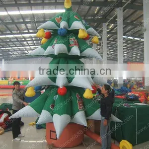 Green Snowing Inflatable Christmas Tree thumbnail-1