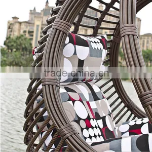 Rattan Outdoor Steel Garden Swing Chair Cover Outdoor Single Seat Swing Chair thumbnail-3