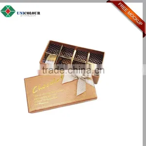 Custom Luxury Silver Logo Cardboard Paper Merci Chocolate Box thumbnail-5