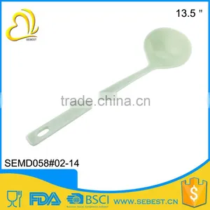 Melamine Plastic Bulk Wholesale 13 Inch Jade Color Cooking Spoon thumbnail-1