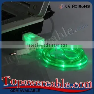 China Supplier Premium Hi-Speed Charging USB Cable With LED Light thumbnail-3