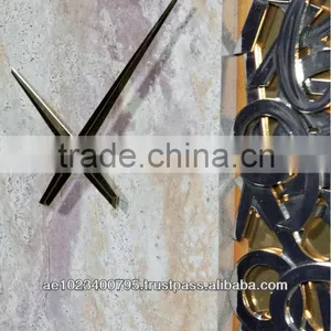 Designer Clocks, Latest and Unique Wall Clock, Decorative Wall Clock With Chrome Plated Acrylic Numbers thumbnail-2