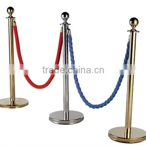 Zinc Barrier Stanchion With Rope thumbnail-1