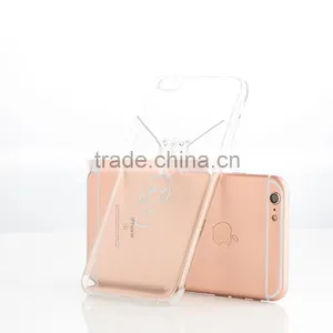 Joyroom Clear TPU Full Rubber Case for IPhone 6Plus Montage Series With Dust Plug Shiny Diamond Cover for IPhone 6s Plus MT-5797 thumbnail-2