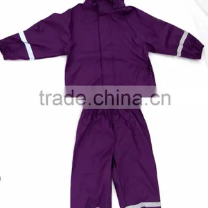 Rubber Rainwear for Kids High-quality Pu/pvc Rainwear thumbnail-1