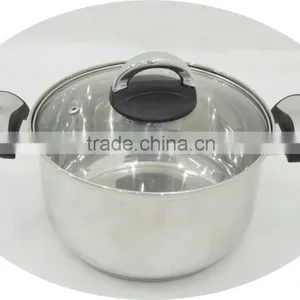 6pcs Induction Stainless Steel Pots With Bakelite Handle thumbnail-3