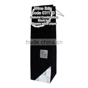 High Reinforced Custom Printed Wine Bottle Paper Bag thumbnail-1