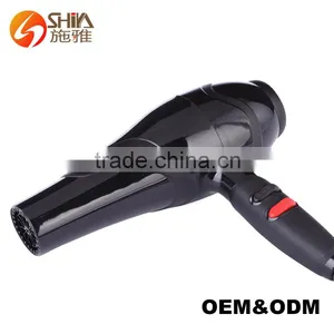 2000w Black Sleek Smooth 2 Heat Speed Settings Electric Motor for Hair Dryer With Diffuser SY-6819 thumbnail-2