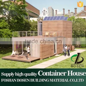 Wooden Material Buildng Steel Container Home Prefab Houses for Living thumbnail-1
