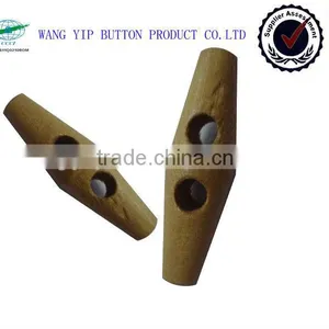 2014 Fashion Natural Wooden Button 2 Holes Wood Horn Button thumbnail-1