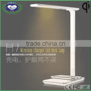 New Arrived Protect Eyes LED Desk Lamp With Wireless Charger for IPhone 6 6s and Samsung s6 thumbnail-1