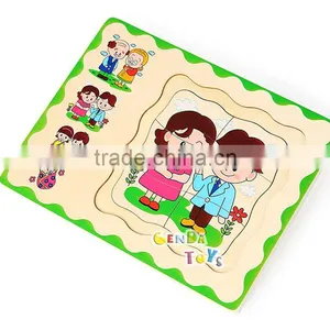 Hot Selling Wooden People's Upgrowth Kids Puzzle Toys thumbnail-4