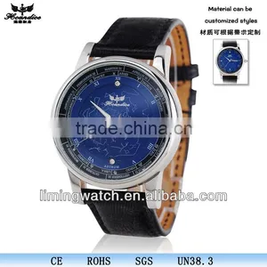 2015 Ladies Fashion Watch Genuine Leather Straps Belt Watch thumbnail-1