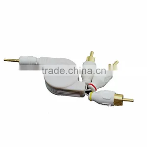 Retractable Audio Cable DC 3.5 to 3 RCA thumbnail-1