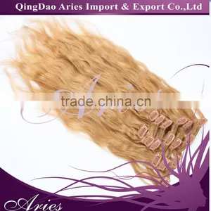 16inch 7pcs /set 100g Clip-in Hair Remy Human Hair Extensions for Women Beauty thumbnail-2