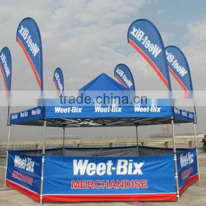 Gazebo Marquee Hexagonal Aluminum Heavy Duty Fold Away Tent thumbnail-1