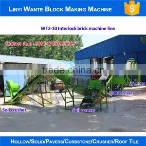 WANTE BRAND WT2-10 Interlock Brick Making Machine Price Construction Machine Compressed Earth Block China Industrial Machine thumbnail-5