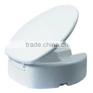 Raised Toilet Seat With Cover for Disabled People thumbnail-1
