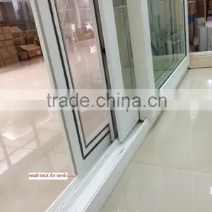 Four Panel Interior House Sliding Grill Door for Sale,PVC/UPVC Horizontal Sliding Grill Door Design thumbnail-3