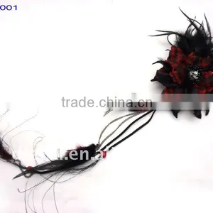 Fashion Feather Party Headdress With Ladies thumbnail-1