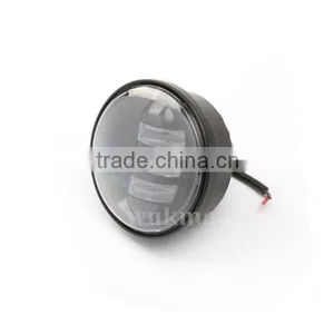 2 x Motorcycle Black LED Auxiliary Fog Passing Lights 4.5" Led Auxiliary Light for Harley thumbnail-3