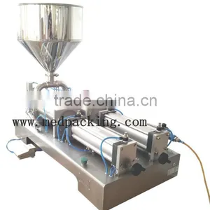 HOT !!! 50-500ml Double Heads Cream Shampoo Cosmetic Automatic Filling Machine thumbnail-1