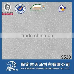 High Class Nonwoven Fusible Interlining Fabric 9530 for Suit Uniform and Jacket thumbnail-3