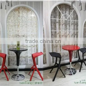 Wholesale Stacking New Design Modern Plastic Miura Bar Stool thumbnail-6