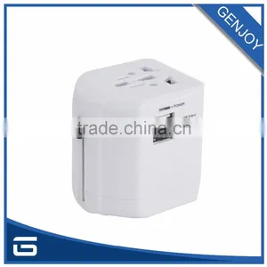 Smart 5V 2500mA Universal Travel Adapters With Dual USB Ports thumbnail-1