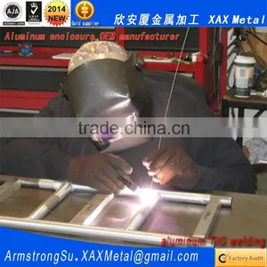 XAX34Alu OEM ODM Customized Laser Cut Bend Weld Sheet Aluminum Router Enclosure thumbnail-4