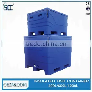 Rotomolding Process LLDPE Fish Container, PU Insulation Fish Container (frozen Fish & Fish in Ice) thumbnail-3