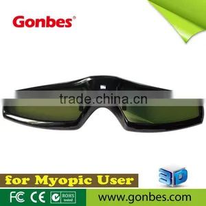 Clip-on Universal Active Shutter 3D Glasses for Nearsighted People thumbnail-2