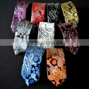 Men's Woven Jaquard Paisley Pattern Neck Tie thumbnail-1
