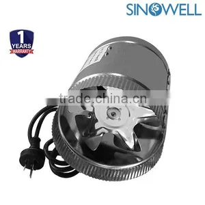 Hydroponic Ventilation 4/6/8/10 Inch Inline Air Duct Booster Fan thumbnail-1