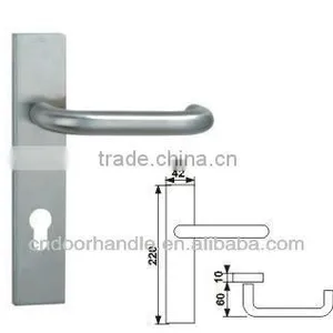 Professional Stainless Steel Door Handle on Plate and Locks Prices Offer thumbnail-1