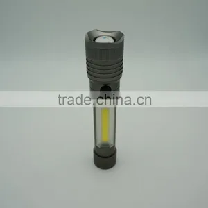 Aluminium 3W COB LED Flashlight With Magnet thumbnail-2