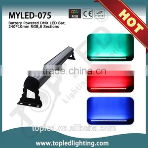 Half Meter Dmx Led Bar 120*10mm Led Wall Washer Battery Powered Lighting Bar IP20 thumbnail-1