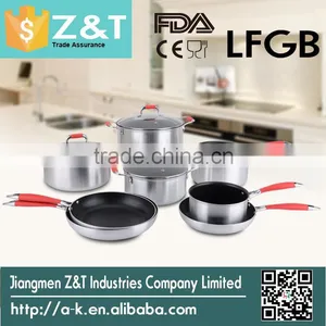 New Product Aluminum Non Stick Cookware Set With Fry Pan Set thumbnail-2
